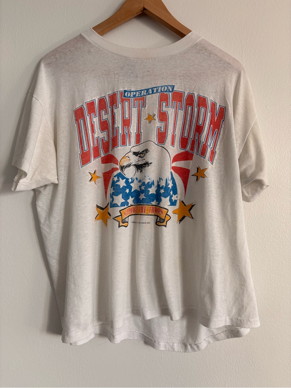 Vintage Operation Desert Storm Oversized Graphic Tee XXL USA 90s Style